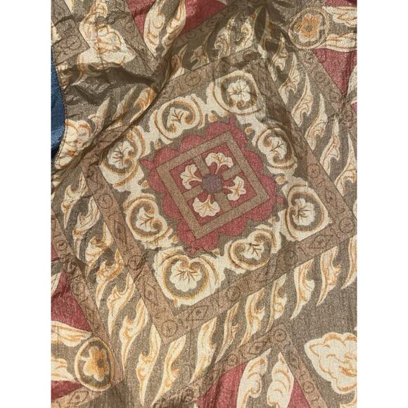 Vintage Sports Accent Cotton Lined Lightweight WindbreakerJacket Floral Size XL - Picture 3 of 12